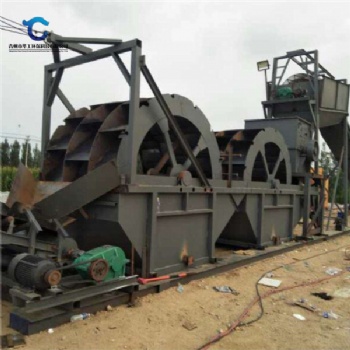 大型石粉洗砂生產(chǎn)線定制 三排輪式洗砂機報價