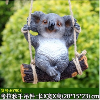 襄陽掛飾裝飾創意小考拉餐廳布置創意樹上仿真樹袋熊陽臺戶外吊件