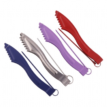 廠家金屬水煙壺夾子 多顏色不銹鐵碳夾燒烤夾 跨境煙具熱賣