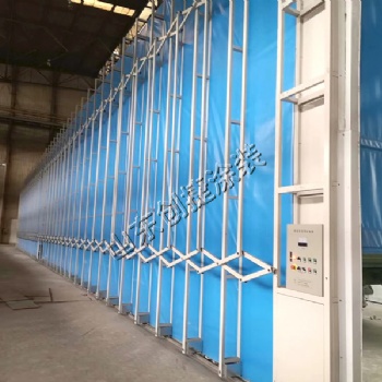 廠家伸縮式噴漆房 山東創捷