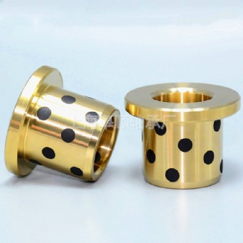 JFB翻邊石墨銅套 無油銅襯套 自潤滑含油滑動軸承耐磨 JDB加工定做