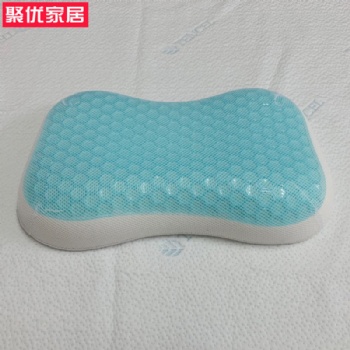 廠家現(xiàn)貨批發(fā)兒童凝膠枕 夏季冰涼枕芯 慢回彈記憶棉硅膠枕頭