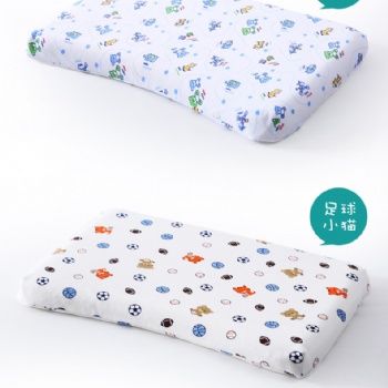 廠家定制批發(fā)嬰兒乳膠枕頭 護(hù)頸凹槽定型枕芯 防偏頭寶寶枕頭