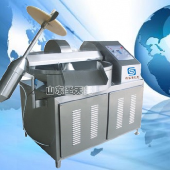 自動出料高速斬拌機切碎機拌肉機