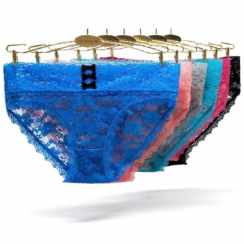 外貿女士三角褲蕾絲鏤空短褲批發