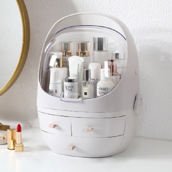 化妝品大號多功能收納盒置物架桌面防塵抽屜式口紅少女心收納盒