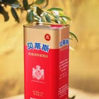 貝蒂斯原裝進口**初榨橄欖油1L紅鐵桶