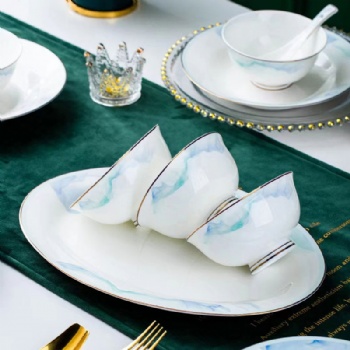 廠家定制活動禮品餐具，婚慶回禮餐具碗盤勺套裝