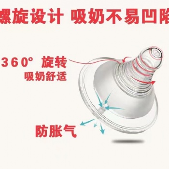 寬口水滴奶嘴pp盒裝（十字孔）