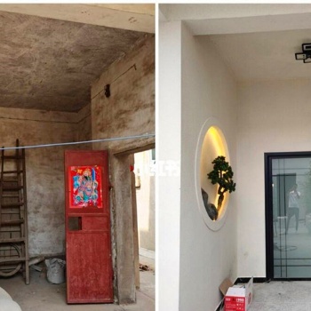 陜西咸陽農村舊房改造，農村自建房改造，農村庭院設計施工