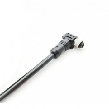 90度彎角型M12連接器 8針圓形插頭kyf