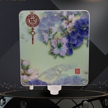 3D印花蹲便器水箱衛生間掛壁式時尚雙按水箱019