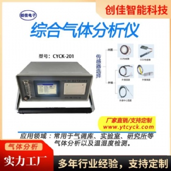 創佳 CYCK-201綜合氣體分析儀氣體溫度濕度監測氣調庫大學院校研究所實驗室定制