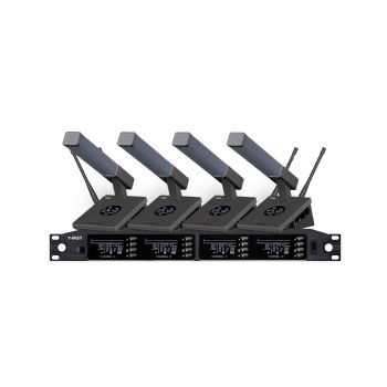 Y-INST音視特會議無線一拖四桌面話筒IN-AH1341B-4