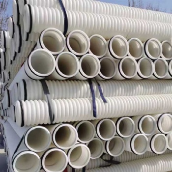 小口徑PE雙壁波紋管 用于穿線排水 白色打孔管